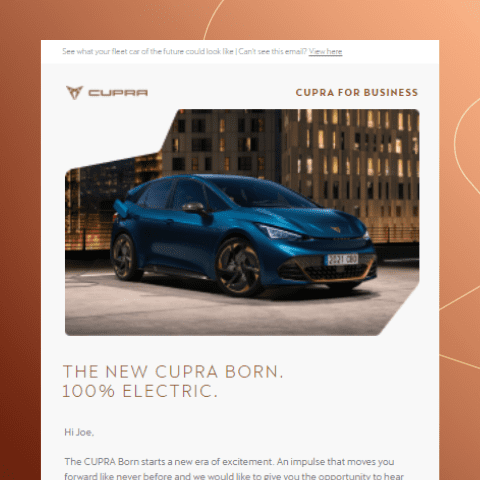 CUPRA Born campaign detail