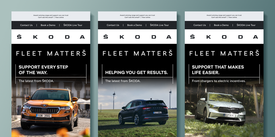 ŠKODA CRM solution dashboard